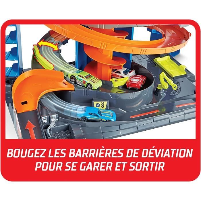 Hot Wheels City Mega Garage avec ascenseur pour ranger plus de 40 vehicules A connecter avec circuit et pistes Voiture incluse61 Cdiscount Jeux Jouets