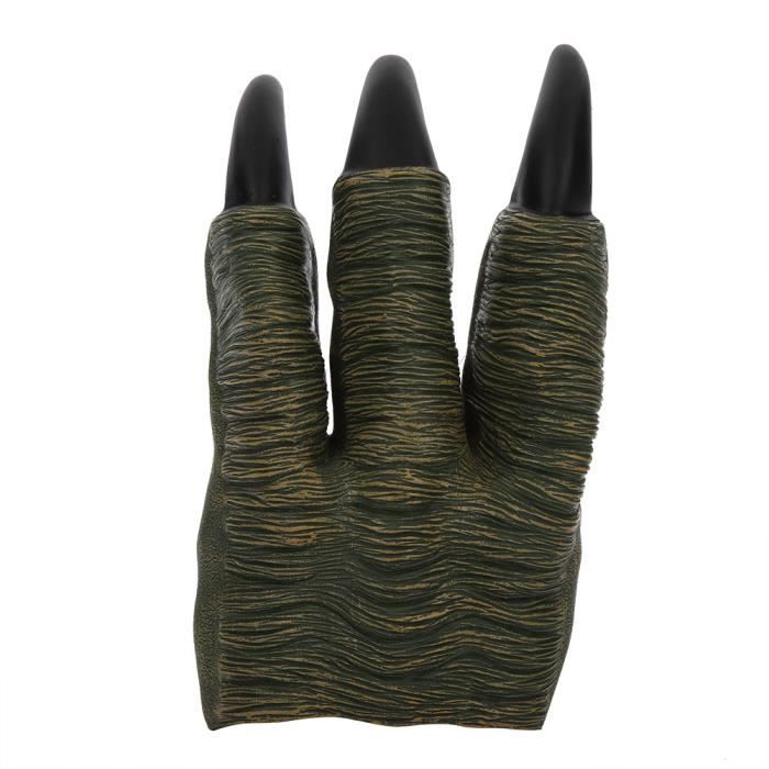 KA5433 Griffes de dinosaure (Vert) Marionnette à Main Dinosaure PVC Souple Réaliste Dinosaure