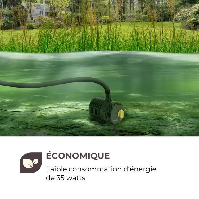 Pompe Bassin De Jardin, Économique, 3600 l/h, Puissante, Silencieuse