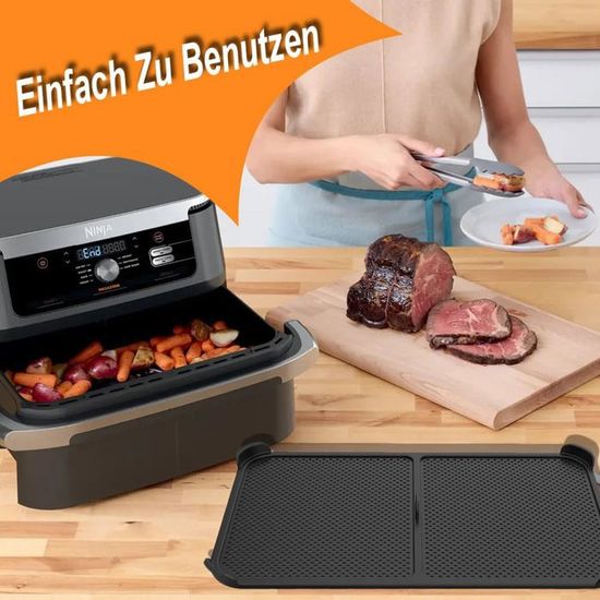 Protection éclaboussures Grille Anti-éclaboussures Pour Air Fryer Ninja AF500EU 10,4L - Silicone Réutilisable Compatible Ninja AF500EU