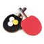 2 x table Raquette De Tennis Ping Pong Paddle bat 3 ball balles de tennis de table et chauve-souris