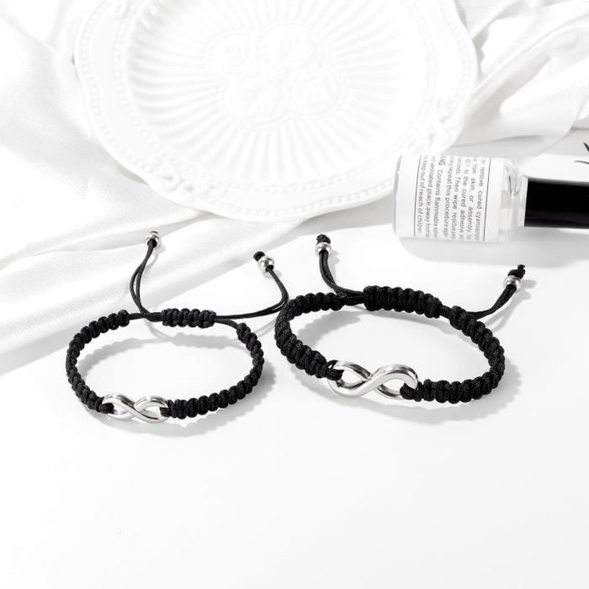 HOMIEE 1 paire Bracelet Homme Femme Couple Acier au titane Bijoux pour