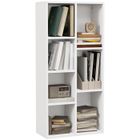 Meuble de rangement Bibliothèque HOMCOM étagère 7 cubes pour intérieur, salon, chambre - 50l x 24P x 106H cm, blanc
