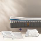 EMMA | Pack Matelas Original II Plus 160x200 + Oreiller Nuage + Couette Légère| Ressorts + Mémoire de Forme | Housse Plus