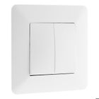 Interrupteur va et vient double Artezo - blanc - Zenitech
