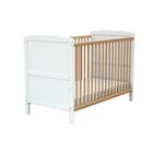 AT4 - Lit bébé évolutif ESSENTIEL en bois Blanc et Hêtre Verni - Taille unique