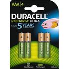 CHANGM Duracell Recharge Ultra Piles Rechargeable type AAA 900 mAh, Lot de 4