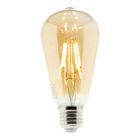 ELEXITY Ampoule LED Déco filament ambrée 4W E27 Edison