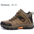 CALSEOSVIC Chaussures Homme Randonnée Hautes Imperméable Boots Marche Marron