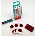 REMA TIP TOP Réparation vélo - contenu rustines + 1 tube de colle vulcanisant + 1 papier à gratter
