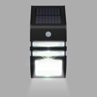 [Lampe Solaire Murale LED] Eclairage Solaires d'Extérieur Détecteurs de Mouvement Automatique Alimenté par l'Energie Solaire Idéa...