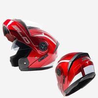 Casque moto scooter,D'expériences de moto modulaires à double visière pour hommes et femmes,casques de moto intégraux[C690005195]