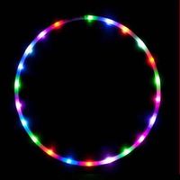 LED Cerceau de Fitness Hoop (UltraGrip/Glitter) Travel Hula Hoop - Pliable Hula Hoop Pondéré, Pour Aerobic et Hoop Danse :90cm