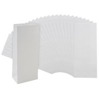 Petit accessoire de décoration - Rayher - Sachets à fond plat en
papier kraft avec fenêtre - 25 pièces Blanc