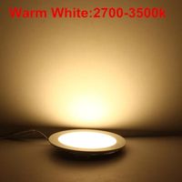 SPOTS,Warm White 3000K-6W Non Dimmable--Plafonnier LED ultramince et rond encastrable pour l'intérieur, luminaire de plafond, lumina