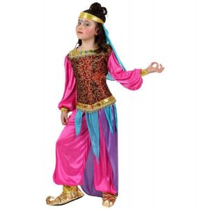 Costume Princesse Jasmine Pour Fille 2-8 Ans - Robe En Tulle Avec Haut Coton - Déguisement Aladin