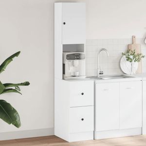 Ensemble de meubles TV 7 pcs Blanc Bois d'ingénierie