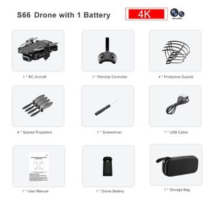 DRONE Sac pour appareil photo 4K 1B-Mini Drone S66 RC pl