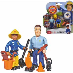 FIGURINE - PERSONNAGE Ensemble de jeu Sam Le Pompier avec figurines et accessoires - Simba Toys