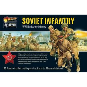 ACCESSOIRE MAQUETTE Kits De Modélisme Figurines - Warlord Games - Infanterie Soviétique - 40 figurines - Plastique dur