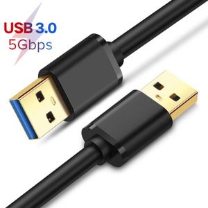 Cable double usb male - Cdiscount