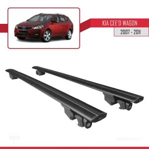 BARRES DE TOIT Compatible avec Kia Cee'd Estate 2007-2011 HOOK Ba