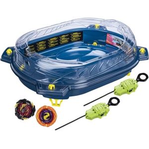 TOUPIE - LANCEUR Beyblade Burst QuadStrike, set de combat Thunder Edge avec arène Beystadium, 2 toupies et 2 lanceurs, à partir de 8 ans