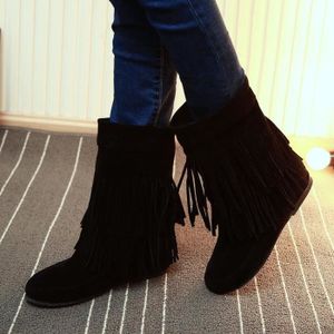 botte a frange noir