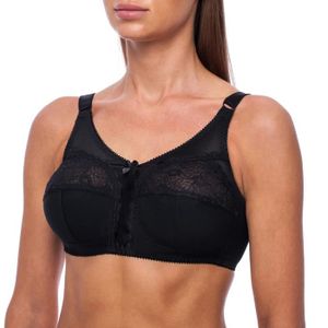 SOUTIEN-GORGE Soutien gorge grande taille, minimiseur de poitrine, Emboîtant, Sans armature Noir FR 125F