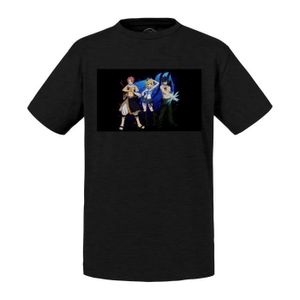 T-SHIRT T-shirt Enfant Noir Fairy Tail Natsu Grey Lucy Man
