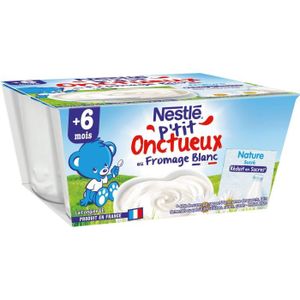DESSERT LACTÉ NESTLE FRANCE P'tit Onctueux au Fromage Blanc Save