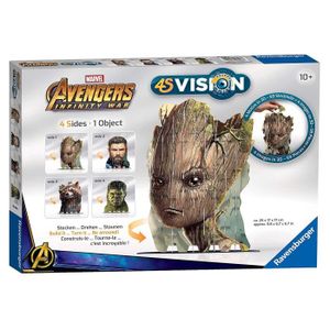 JEU DE SCULPTURE AVENGERS 4S VISION Avengers Infinity War Groot & C