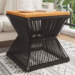 TABLE BASSE Meuble Table basse avec base en fil de fer noir bo