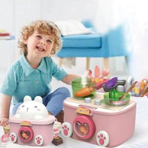 DINETTE - CUISINE ZGEER Jouets de maison de jeu pour enfants vaisselle de cuisine simule jouets interactifs pour garons et filles