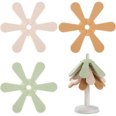 Dessous De Plat En Silicone Résistant à La Chaleur Avec Support - 3
