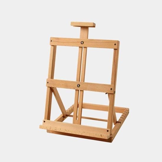 Chevalet De Table En Bois 45x30cm - Réglable, Portable Pour Peinture, Dessin, Bureau - Idéal Cadeau Artiste