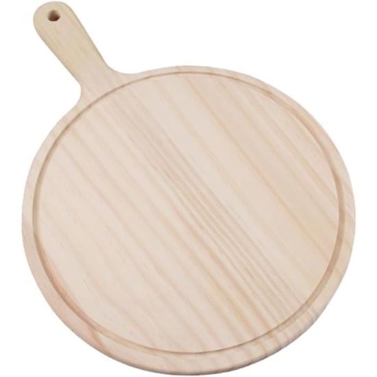 Set De 2 Pièces Assiette à Bougie Ronde / Plateau à Bougie Bois Blanchi à La Chaux