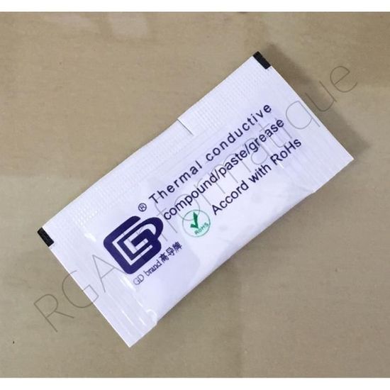 Pâte Thermique En Sachet - 10 Sachets - Pour PC, PS4, Xbox, PS3, GPU, CPU - Neuf Générique
