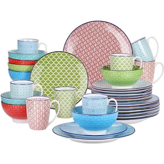 Service à Sushi Pour 2 Personnes - Assiettes Longues, Baguettes & Saucières En Porcelaine Style Japonais