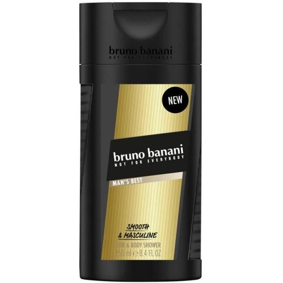 Bruno Banani MAN'S BEST Shower Gel – 250 Ml, Mit Maskulinem Duft Aus Apfel, Pfeffer, Muskatnuss, Zimt Und Holznoten