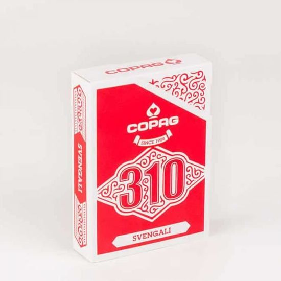 COPAG 310 "SVENGALI" - Jeu Truqué - jeu de 54 cartes toilées plastifiées - format poker - 2 index standards