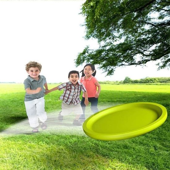 Jouet Lanceur De Disques Volants - 50 Disques Et 1 Lanceur Manuel, Pour Jeux D'extérieur Et Courses, Multicolore