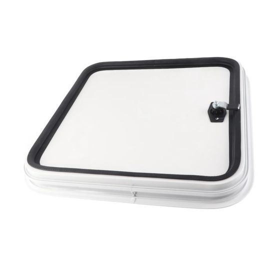DAUZ Fenêtre De Pont De Bateau Carrée Robuste - Alliage Aluminium Anodisé, Verre UV 6mm, Étanchéité Parfaite Pour Yacht, Bateau, Camping-car