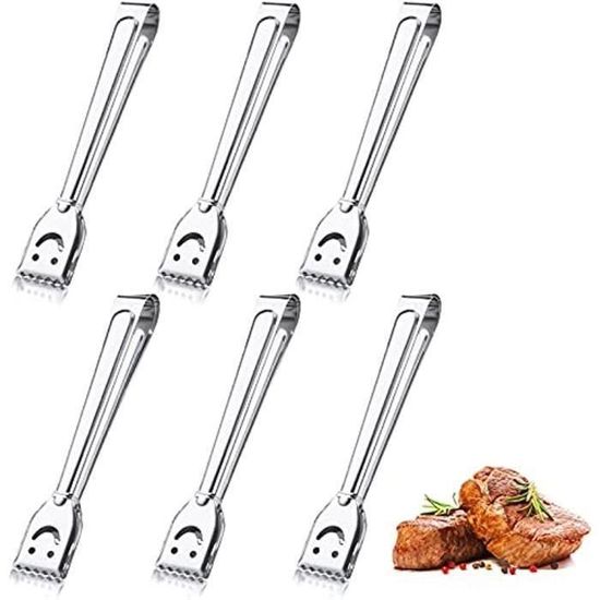 SED Hililand Pince à Pain Pinces à Salade En Acier Inoxydable Pince à Steak De Buffet De Salade