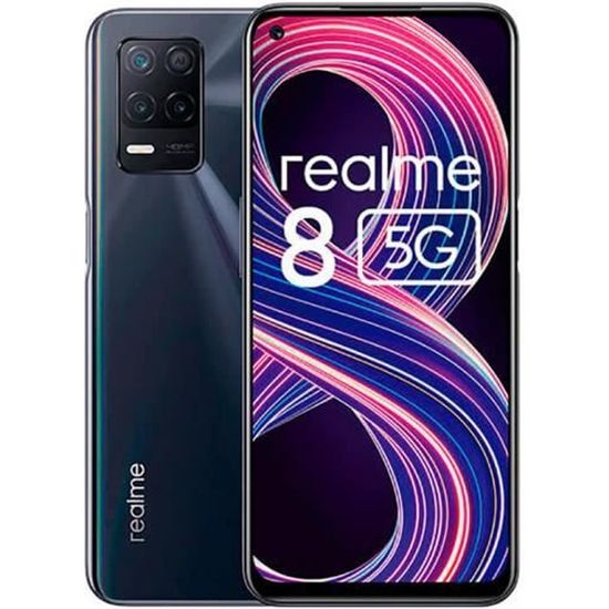 Realme 8 5G 4GB/64GB Negro (Supersonic Black) Dual SIM Noir