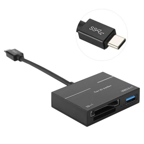 Lecteur De Carte DUOKON - Type Haute Vitesse - Convertisseur C Vers USB