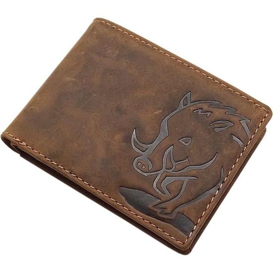 Porte-monnaie Mala Leather Midnight - Cuir Avec Motif Chat