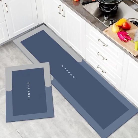 Dimensions 40x75/150cm Tapis De Cuisine VAPOKF Lot De 2 - Motif Poules Antidérapant Lavable - 40x75cm 40x150cm Tapis Polyester Entretien Facile