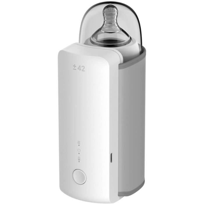 Chauffe-Biberon Portable USB 6000mAh - Chauffe Lait En 2-5 Min - Contrôle Température Précise - Idéal Voyage