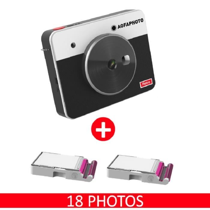 AGFA PHOTO - Realipix Square S Paper - Appareil Photo Numérique Instantané avec Impression format carré 7,6 x 7,6 cm ( 3 x 3'') -